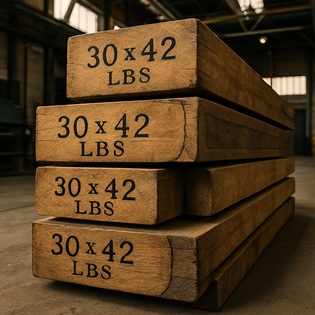 Hogshead staves and industrial wood components