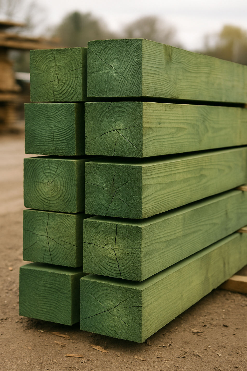 Industrial stock and railroad ties